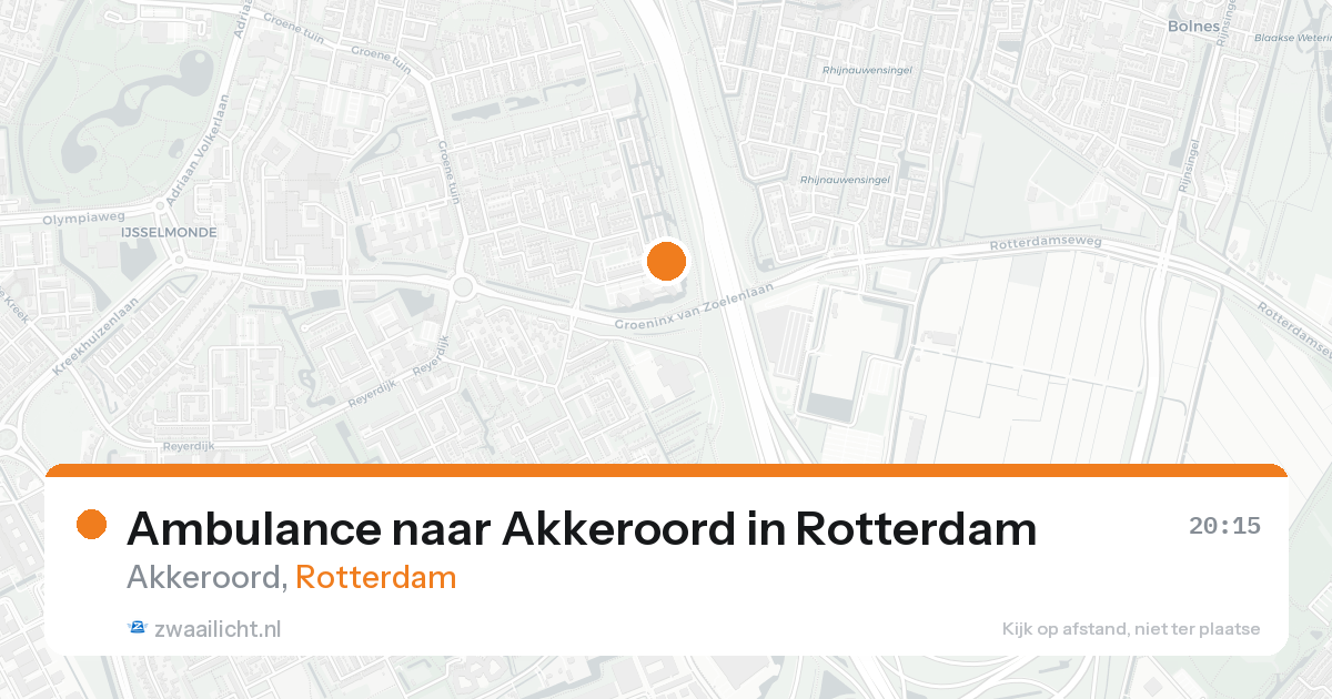 Ambulance naar Akkeroord in Rotterdam — 6 jun 2026
