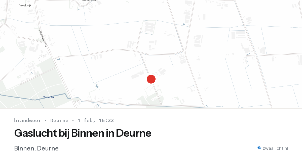 Gaslucht bij Binnen in Deurne — 1 feb 2026