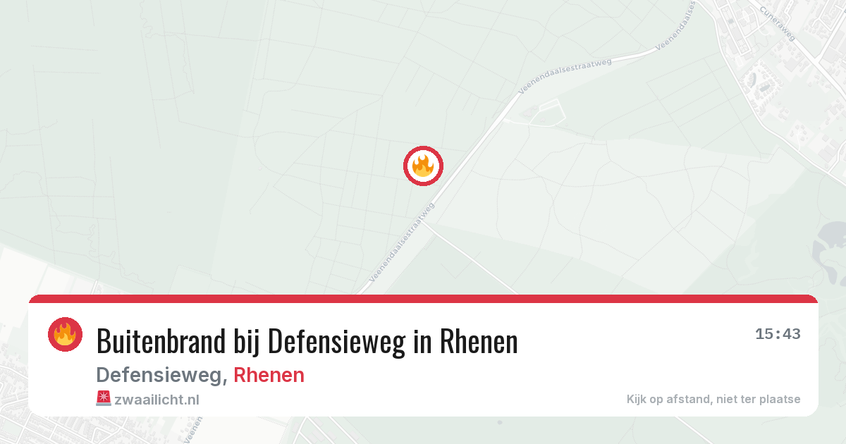 Buitenbrand bij Defensieweg in Rhenen — 7 apr 2026