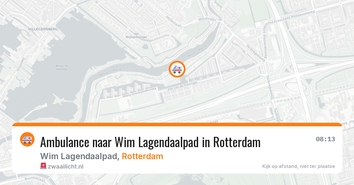 Ambulance naar Wim Lagendaalpad in Rotterdam — 29 jul 2026