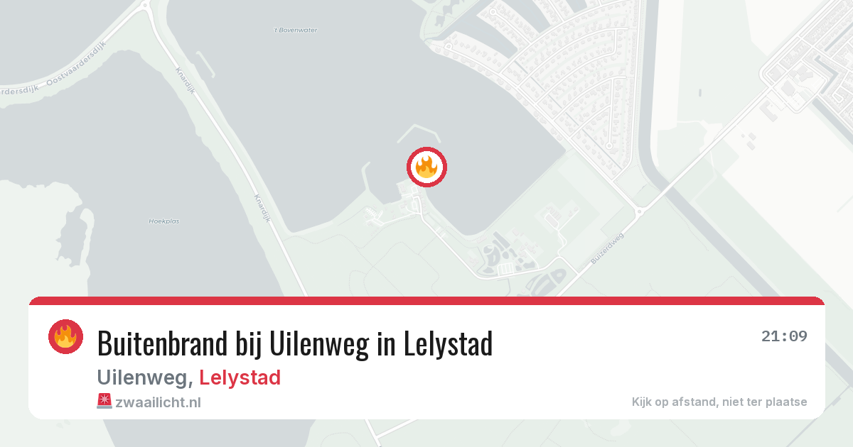 Buitenbrand bij Uilenweg in Lelystad — 26 mei 2026
