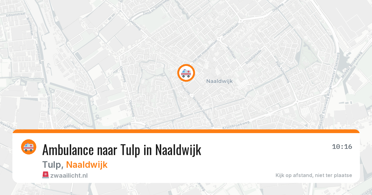 Ambulance naar Tulp in Naaldwijk — 9 jun 2026