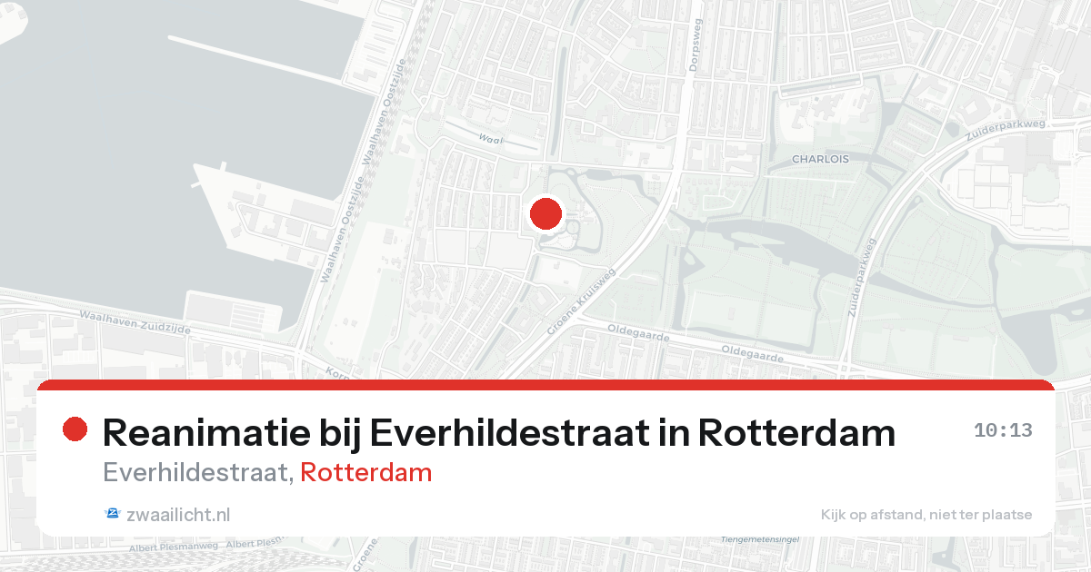 Reanimatie bij Everhildestraat in Rotterdam — 16 aug 2026