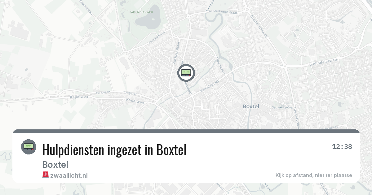 Hulpdiensten ingezet in Boxtel — 21 apr 2026 | 🚨 Zwaailicht.nl