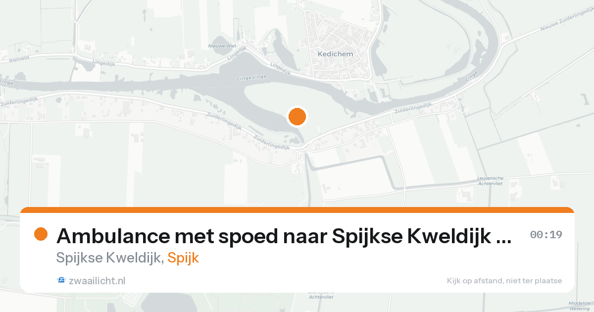 Ambulance met spoed naar Spijkse Kweldijk in Spijk — 7 feb 2026