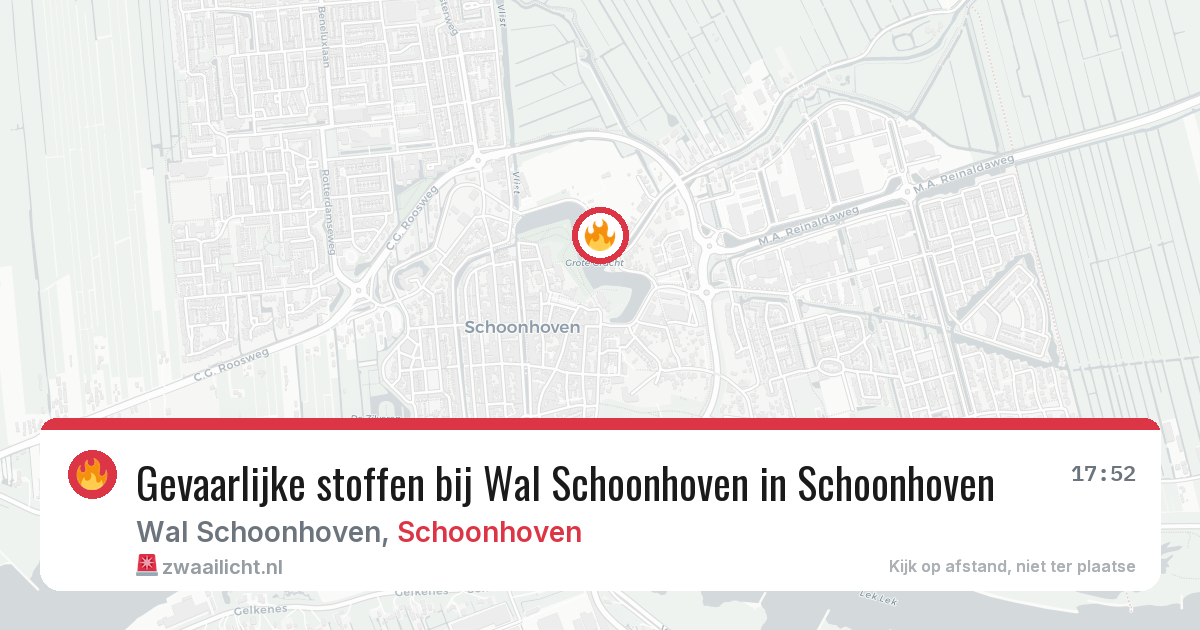 Gevaarlijke stoffen bij Wal Schoonhoven in Schoonhoven — 2 apr 2026