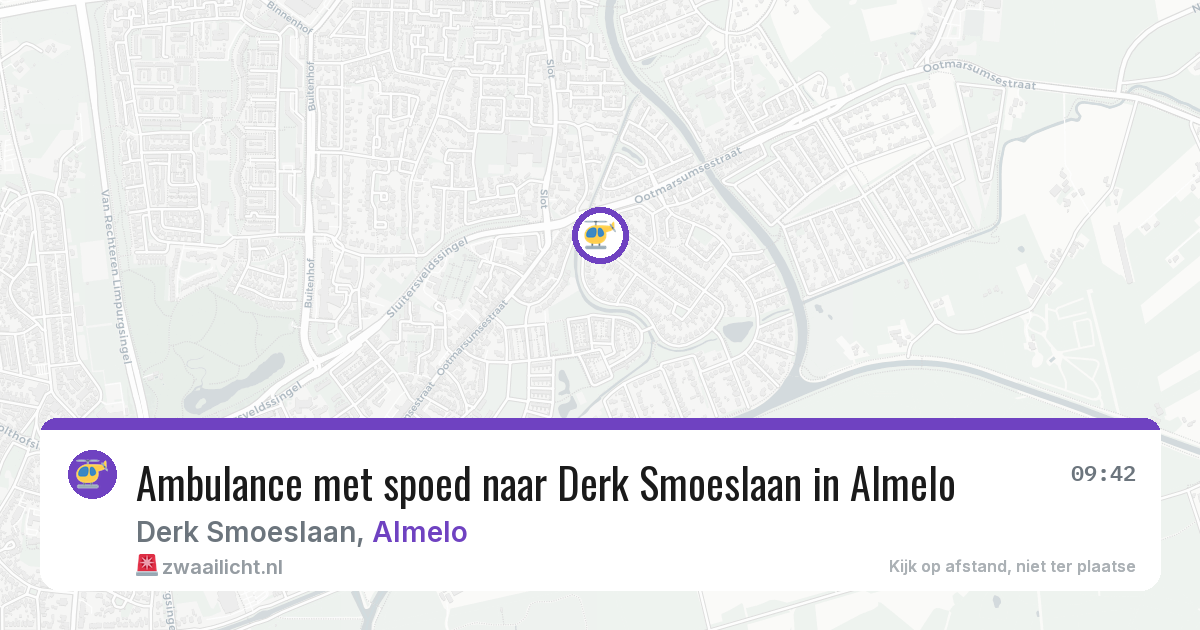 Ambulance met spoed naar Derk Smoeslaan in Almelo — 1 jun 2026