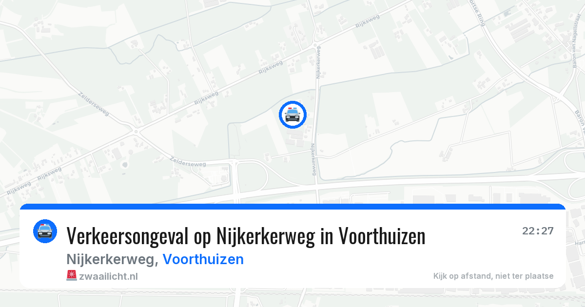 Verkeersongeval op Nijkerkerweg in Voorthuizen — 14 feb 2026