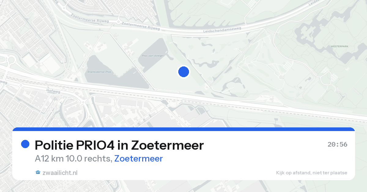 Politie PRIO4 in Zoetermeer — 21 aug 2026 | 🚨 Zwaailicht.nl