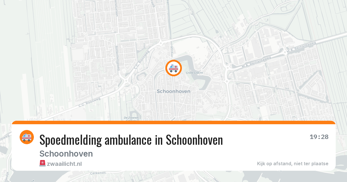 Spoedmelding ambulance in Schoonhoven — 10 jul 2026