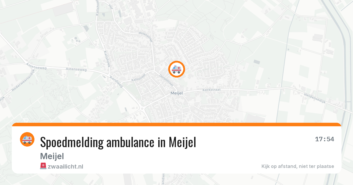 Spoedmelding ambulance in Meijel — 15 apr 2026