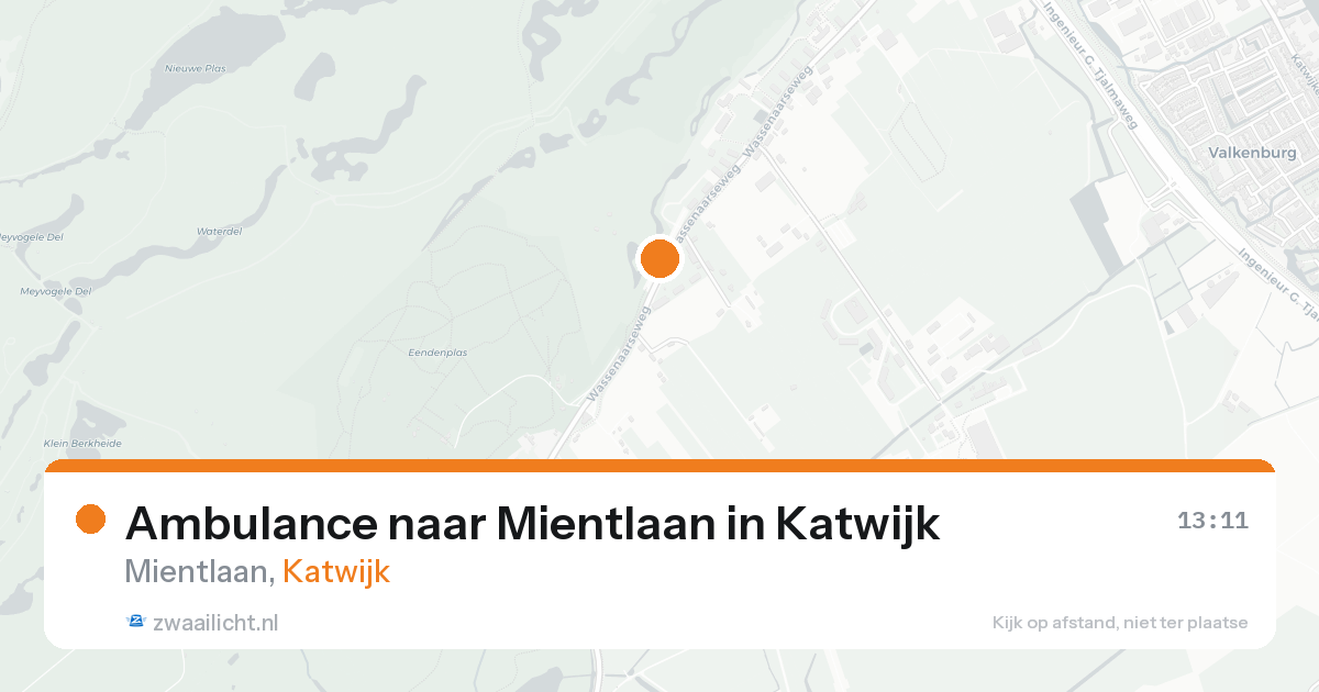 Ambulance naar Mientlaan in Katwijk — 10 jun 2026