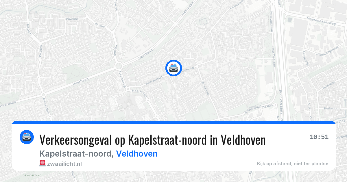 Verkeersongeval op Kapelstraat-noord in Veldhoven — 6 mei 2026