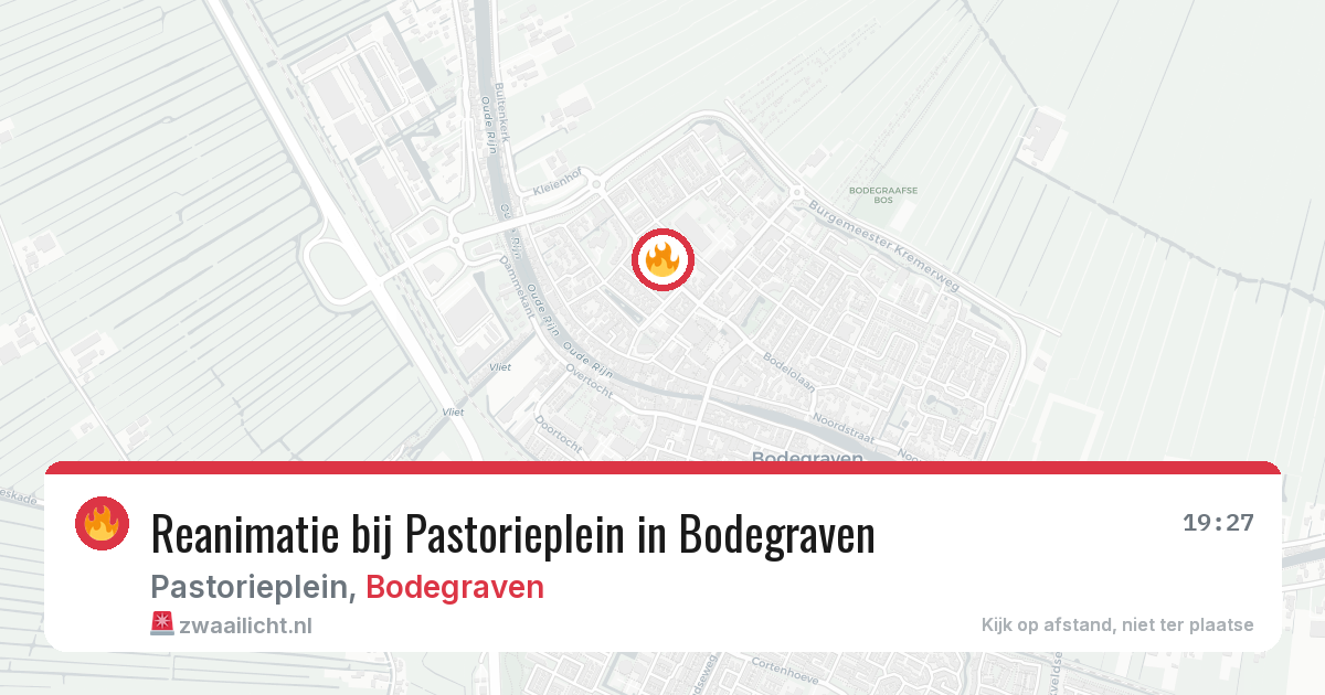 Reanimatie bij Pastorieplein in Bodegraven — 8 apr 2026