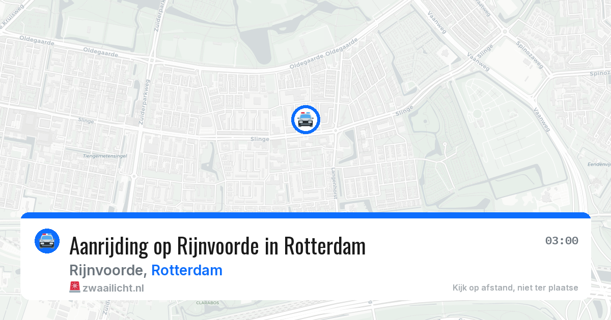 Aanrijding op Rijnvoorde in Rotterdam — 12 jul 2026