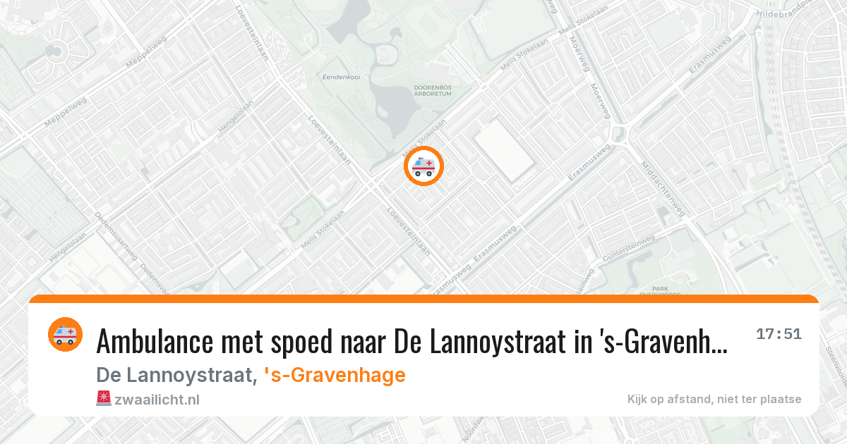 Ambulance met spoed naar De Lannoystraat in 's-Gravenhage — 13 apr 2026