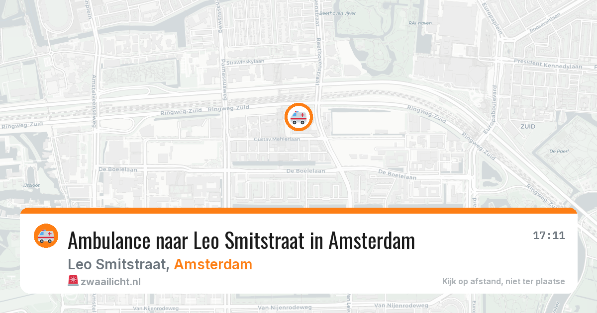 Ambulance naar Leo Smitstraat in Amsterdam — 30 jun 2026