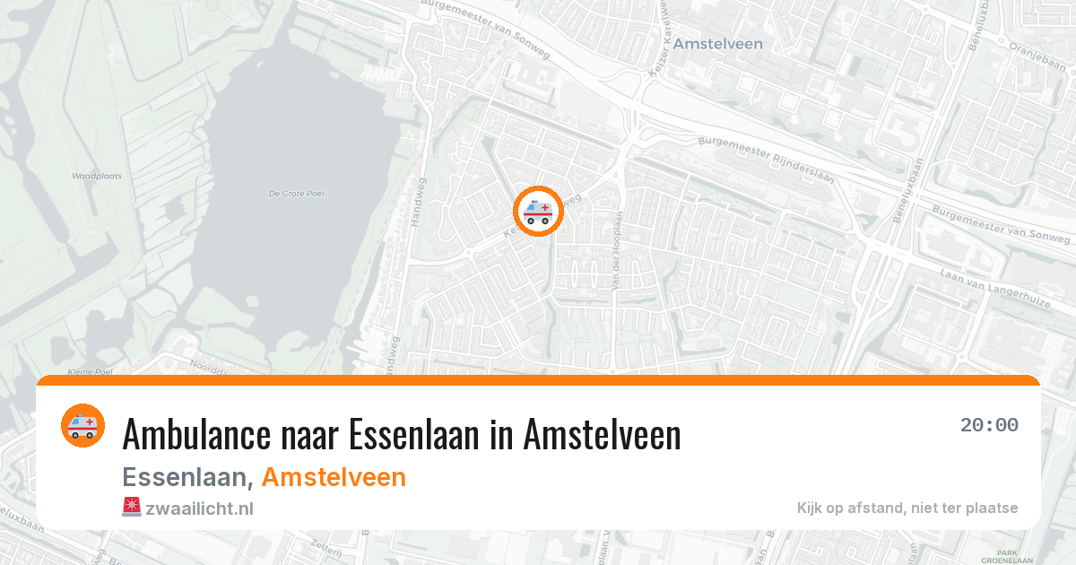 Ambulance naar Essenlaan in Amstelveen — 11 jul 2026