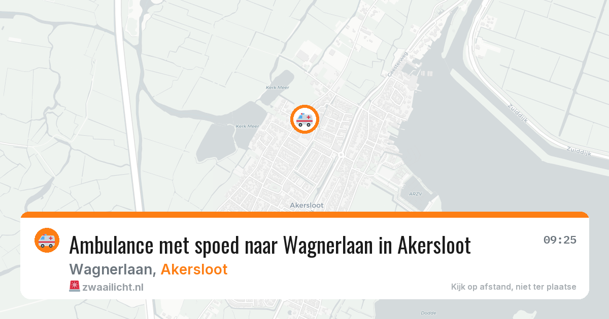 Ambulance met spoed naar Wagnerlaan in Akersloot — 20 apr 2026
