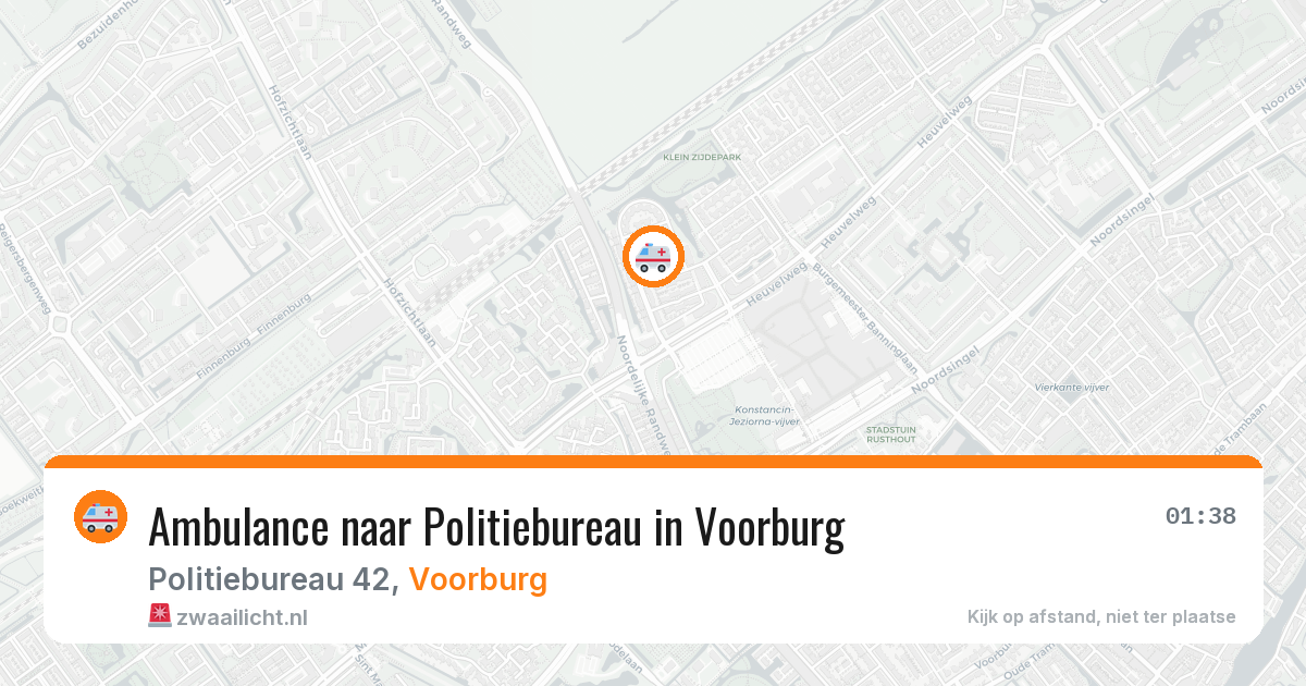 Ambulance naar Politiebureau in Voorburg — 31 jul 2026