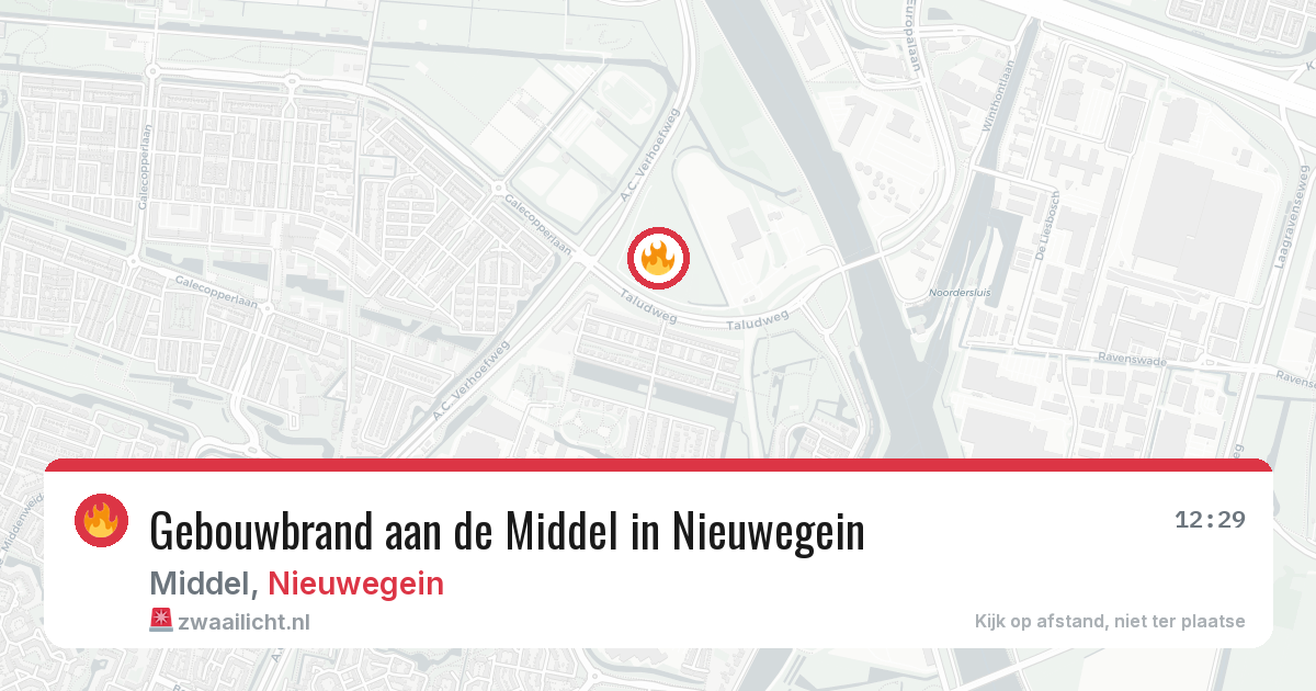 Gebouwbrand aan de Middel in Nieuwegein — 2 jul 2026
