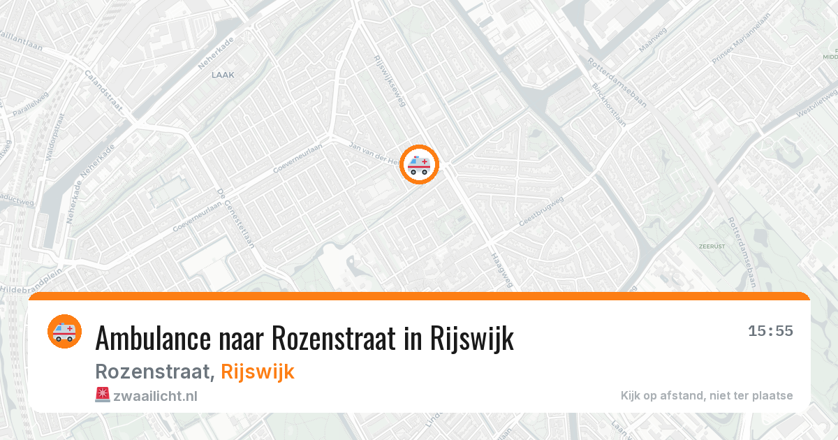 Ambulance naar Rozenstraat in Rijswijk — 20 mei 2026