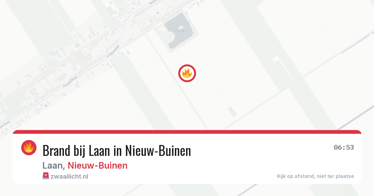 Brand bij Laan in Nieuw-Buinen — 20 jun 2026