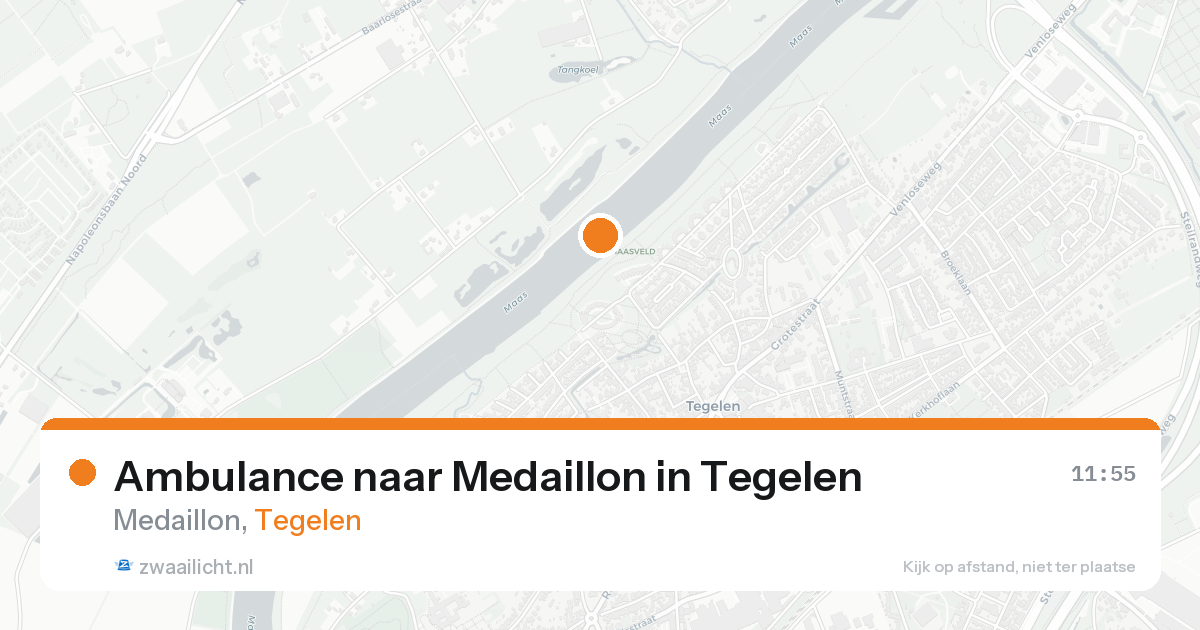 Ambulance naar Medaillon in Tegelen — 18 aug 2026
