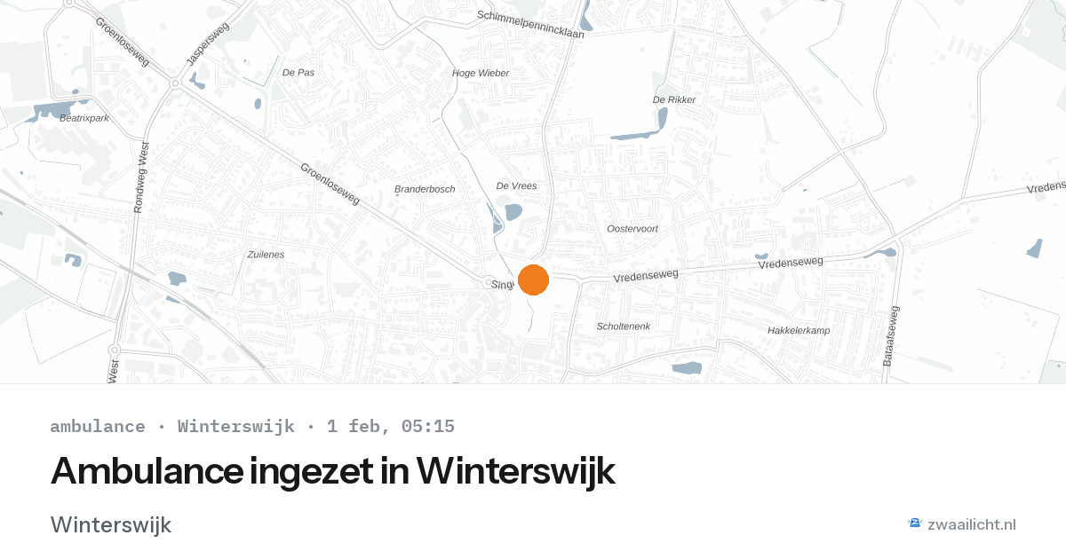 Ambulance ingezet in Winterswijk — 1 feb 2026