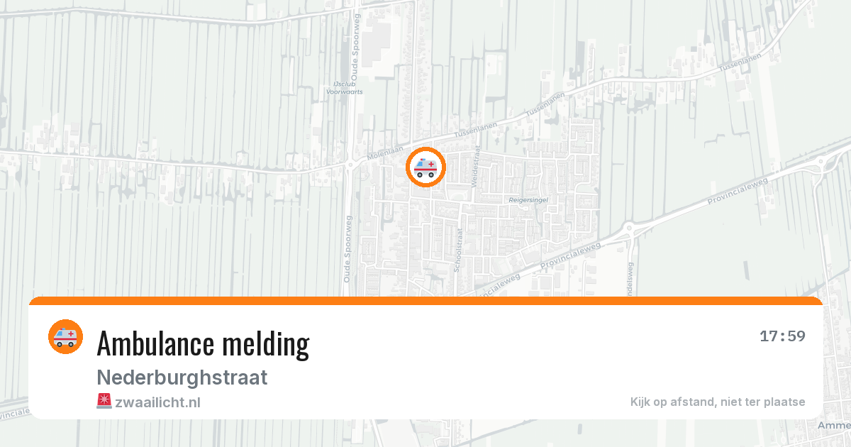 Ambulance melding — 21 mei 2026