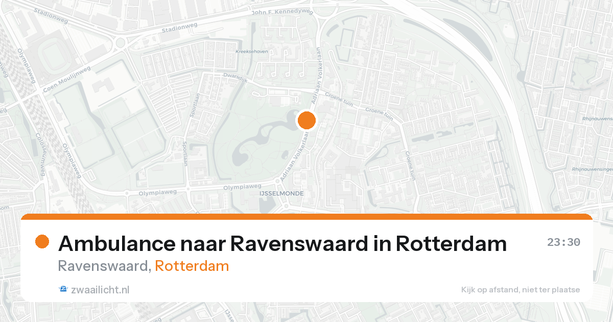 Ambulance naar Ravenswaard in Rotterdam — 30 jan 2026