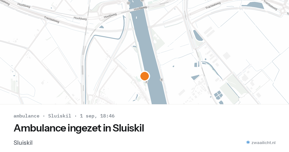 Ambulance ingezet in Sluiskil — 1 sep 2026