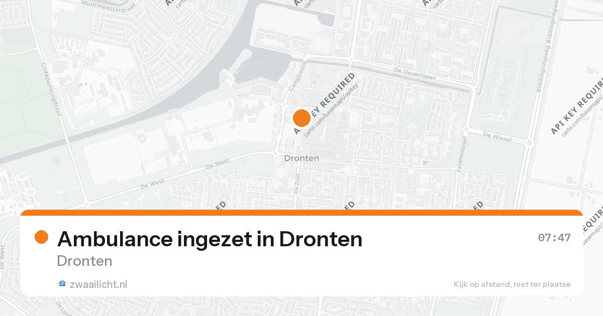 Ambulance ingezet in Dronten — 7 feb 2026