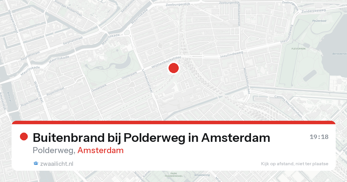 Buitenbrand bij Polderweg in Amsterdam — 13 jun 2026