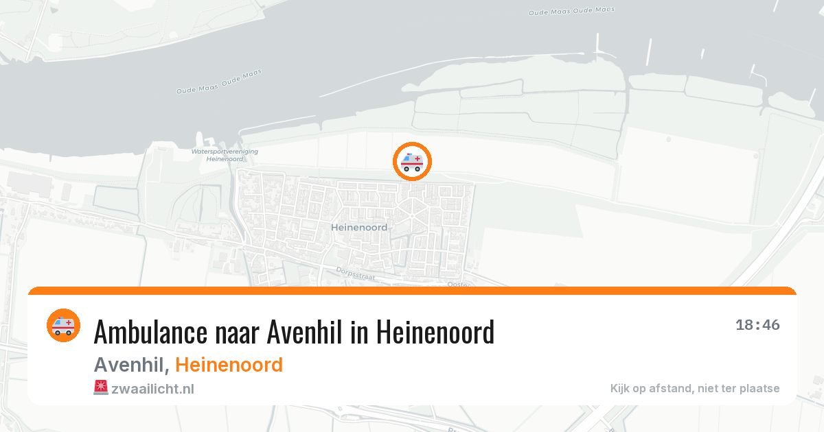 Ambulance naar Avenhil in Heinenoord — 3 jun 2026