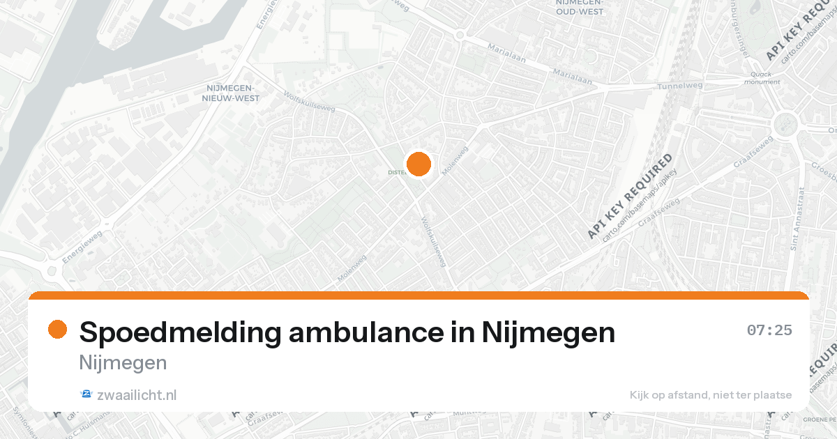 Spoedmelding ambulance in Nijmegen — 26 aug 2026
