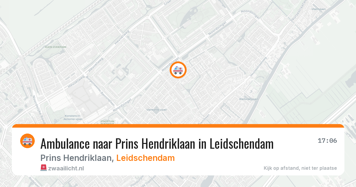 Ambulance naar Prins Hendriklaan in Leidschendam — 14 aug 2026