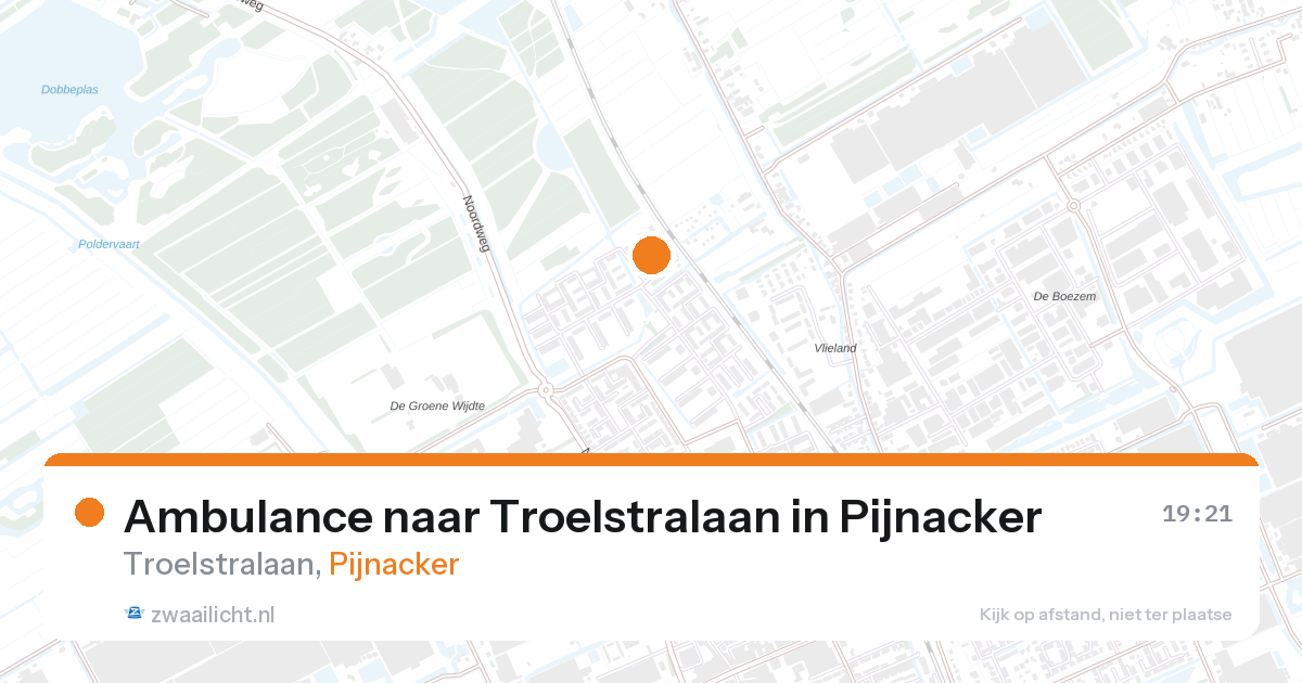 Ambulance naar Troelstralaan in Pijnacker — 30 jun 2026