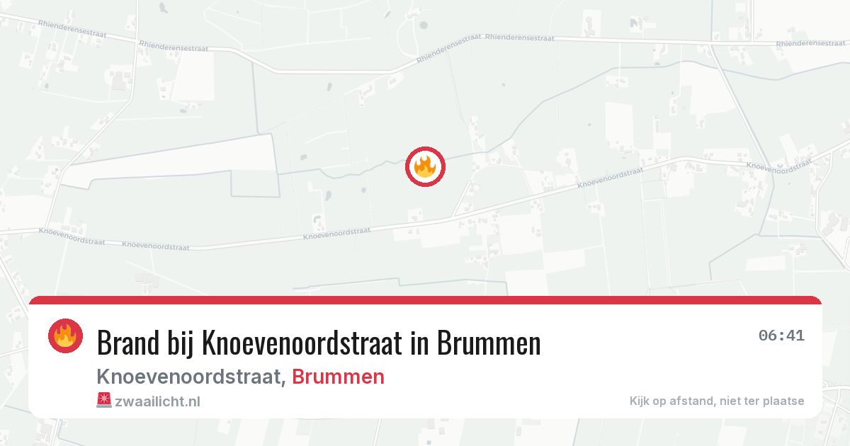 Brand bij Knoevenoordstraat in Brummen — 28 jun 2026
