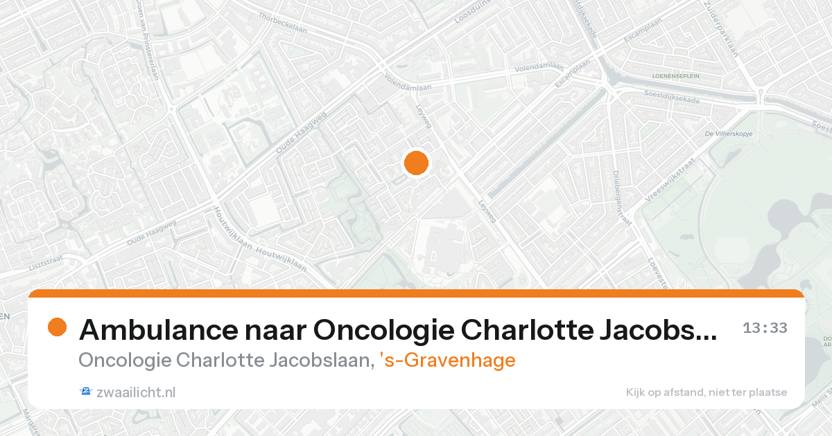 Ambulance naar Oncologie Charlotte Jacobslaan in 's-Gravenhage — 30 jan 2026