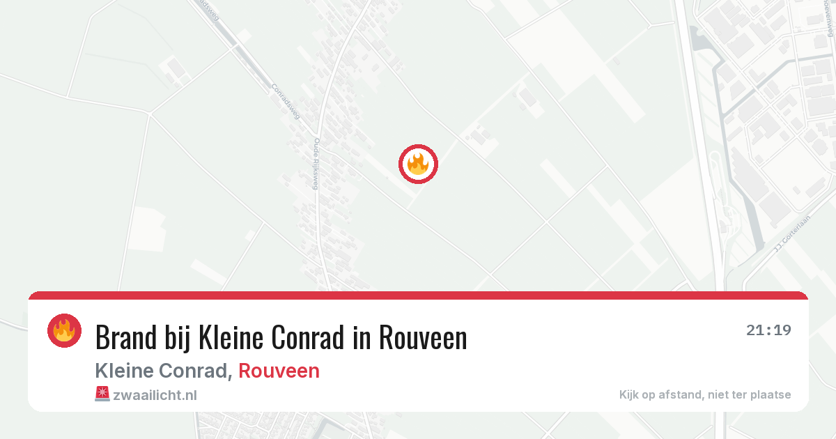 Brand bij Kleine Conrad in Rouveen — 27 jul 2026