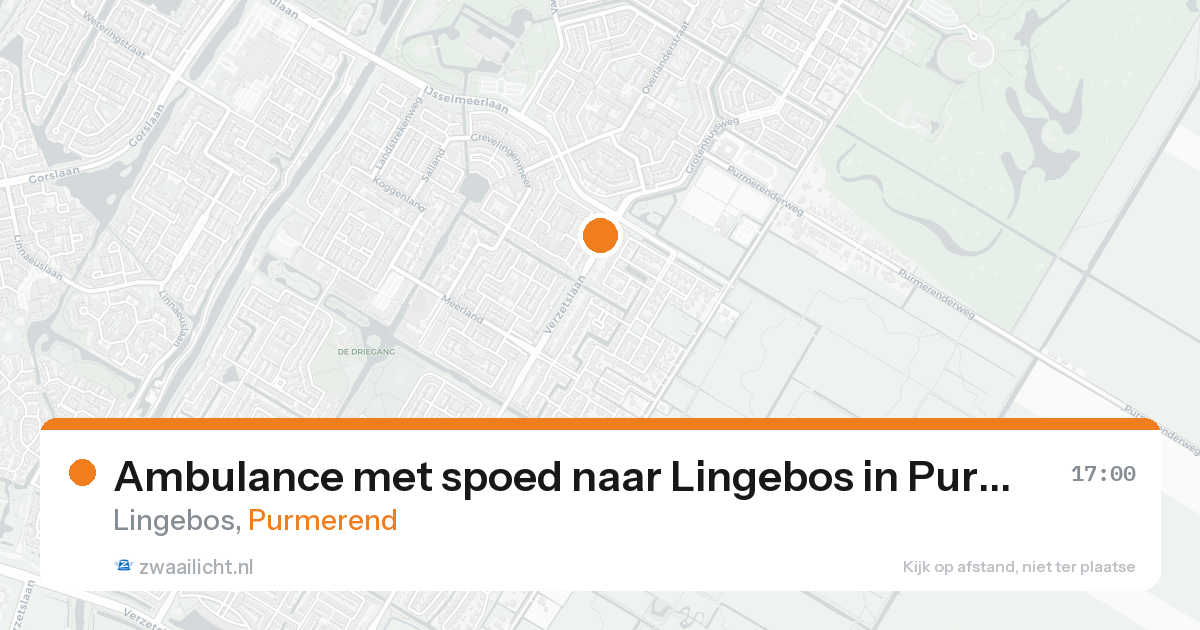 Ambulance met spoed naar Lingebos in Purmerend — 30 jan 2026