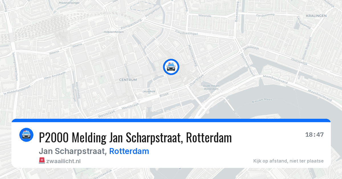 P2000 Melding Jan Scharpstraat, Rotterdam — 11 jul 2026