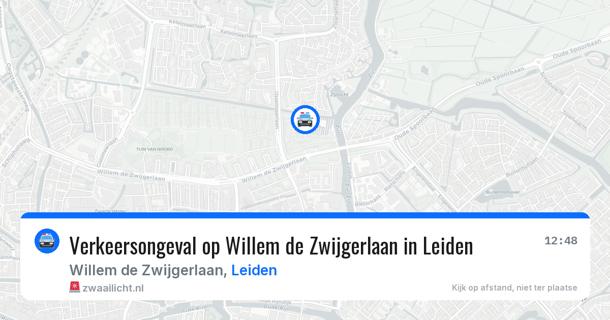 Verkeersongeval op Willem de Zwijgerlaan in Leiden — 19 jan 2026