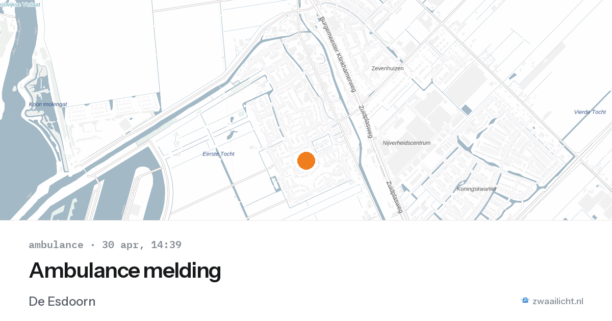 Ambulance melding — 30 apr 2026