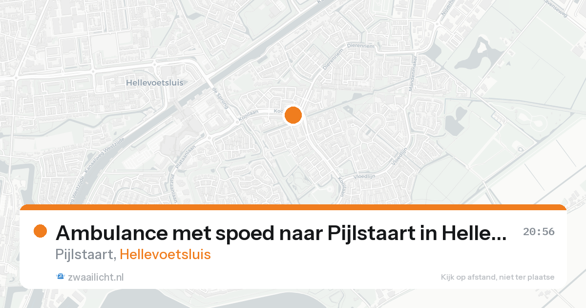 Ambulance met spoed naar Pijlstaart in Hellevoetsluis — 7 feb 2026