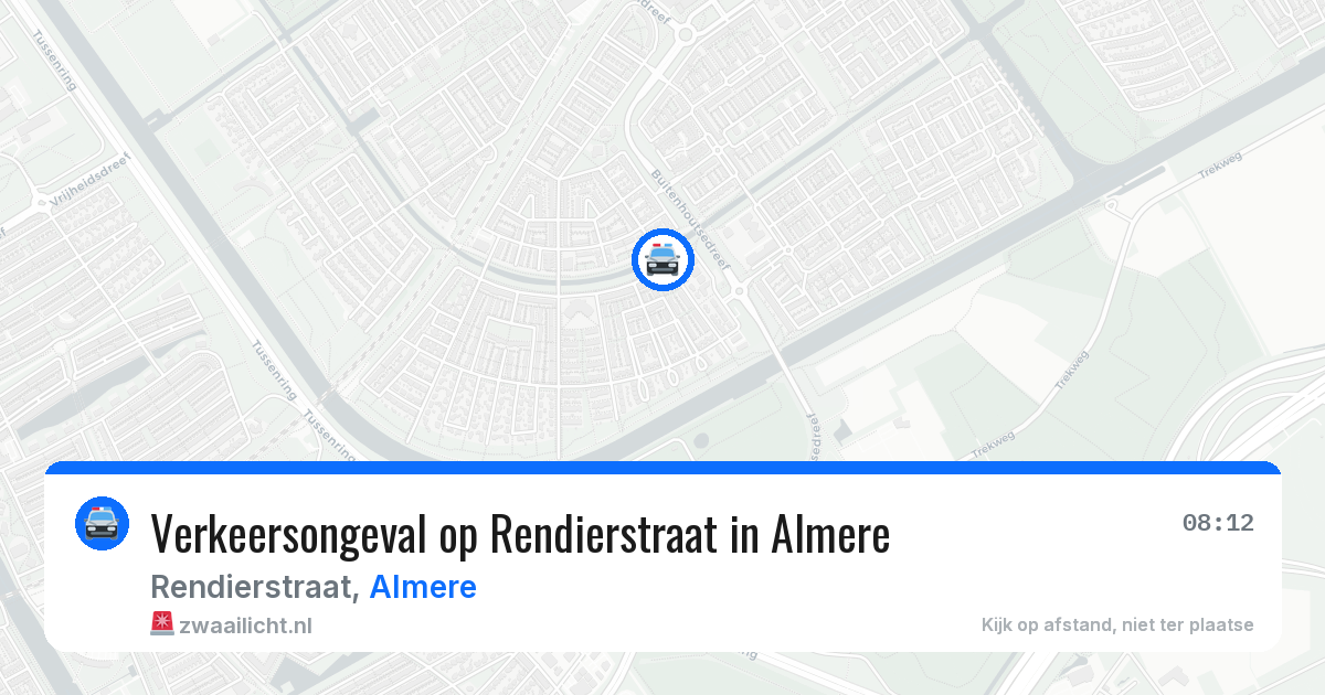 Verkeersongeval op Rendierstraat in Almere — 2 jul 2026