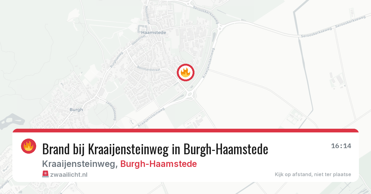 Brand bij Kraaijensteinweg in Burgh-Haamstede — 28 jun 2026
