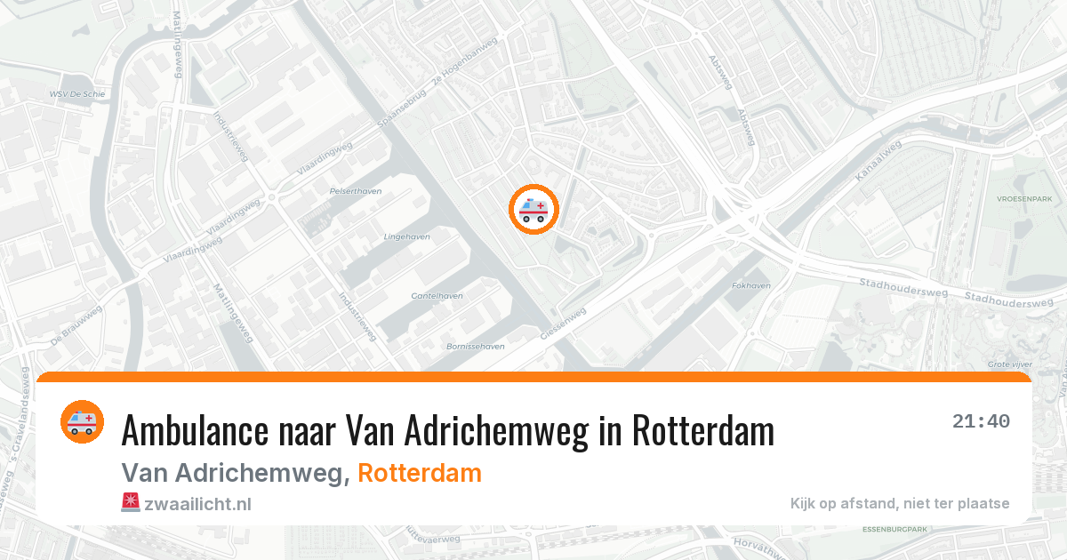 Ambulance naar Van Adrichemweg in Rotterdam — 7 apr 2026