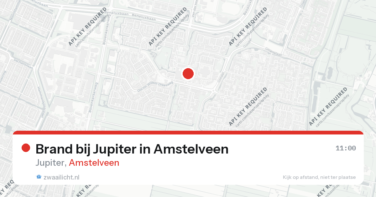 Brand bij Jupiter in Amstelveen — 26 aug 2026